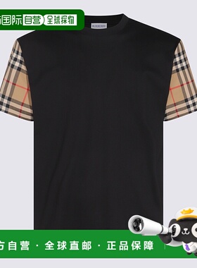 香港直邮BURBERRY 女士T恤 8073028A1189 SS2025 黑色 Black cott