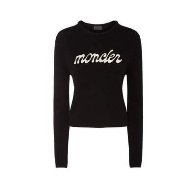 潮奢 Moncler 盟可睐 女士 徽标羊毛羊绒毛衣 K20939C00004M4281