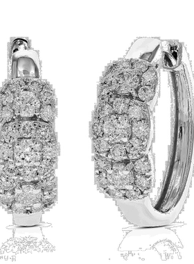 自营vir jewels1 克拉 46 颗宝石 SI2-I1 净度实验室培育钻石圈形