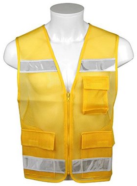 日本直邮Sk11藤原产业夜间安全荧光马甲橙色3口袋SK-PAT-Y