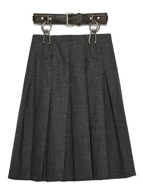 PRADA 女士半身裙 P149WK11CZSOOOF0480 SS2025 灰色