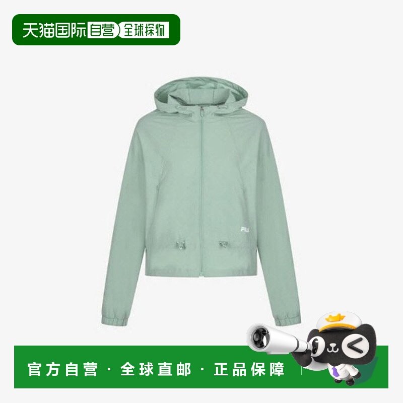 韩国直邮FILA 车轮风衣 KQC FS2JKG3251F-DTM 弹力梭织连帽风衣