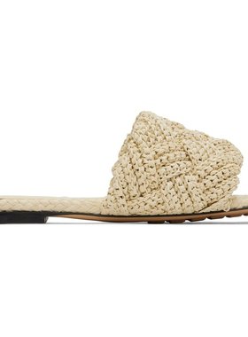 潮奢 Bottega Veneta 葆蝶家 女士 灰白色 Lido 凉鞋 729756V0GO0