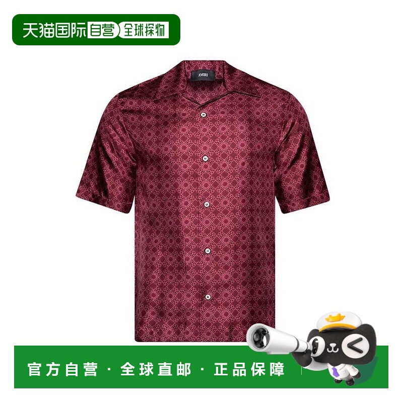 1h可退 香港直邮AMIRI 男士 MA 四輪保齡球襯衫 AMSTCA1186W