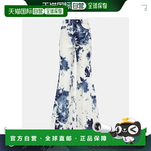 colorful花色 香港直邮Chloe 扎染亚麻喇叭长裤 女士 舒适时 蔻依