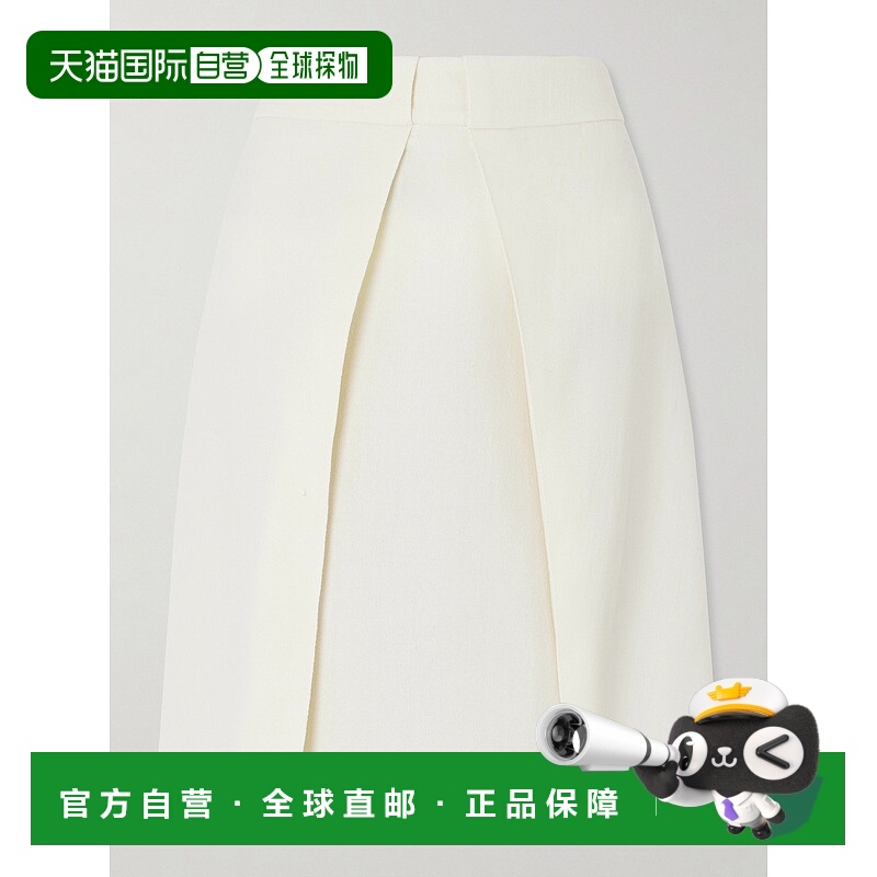 1h可退 香港直邮潮奢 Marni 玛尼 女士 褶裥羊毛绉半身裙 GOMA079