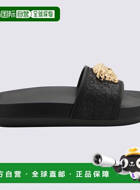 香港直邮VERSACE 女士凉鞋 1009461DGOM8KVO41 CO 黑色拖鞋