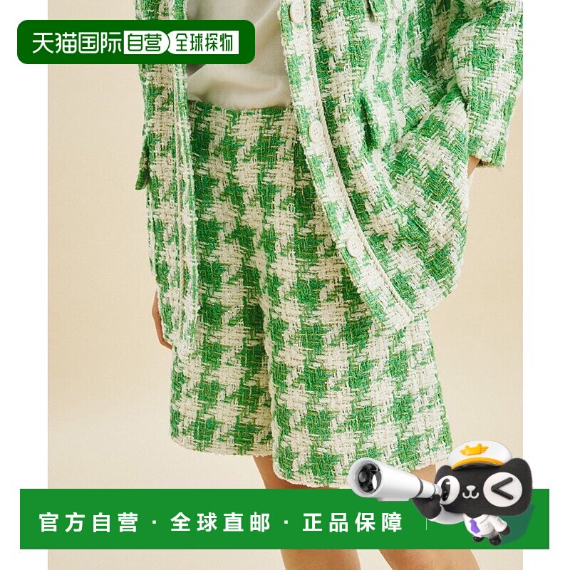 日本直邮GRACE CONTINENTAL 千鸟格纹短款裤子 GR9467EW010439 - 实物图