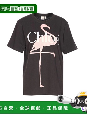香港直邮CHLOÉ 女士T恤 26SJH20807070 SS2026 黑色 Fenicotteri