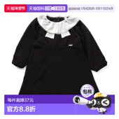 蝴蝶结领A字连衣裙 1h可退 网红原 cours 女童 日本直邮apres les