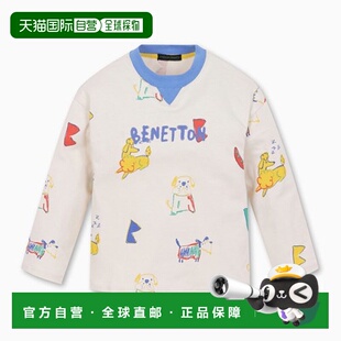 韩国直邮BENETTON儿童童装T恤QATS04341IV潮流穿搭时尚透气高级感
