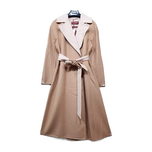 MAX MARA 女士外套 6016023906059 AW2023 花色 束腰带长袖大衣
