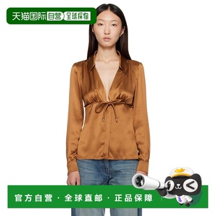 女士 棕色 Informal 香港直邮潮奢 衬衫 范思哲 Silk 101 versace