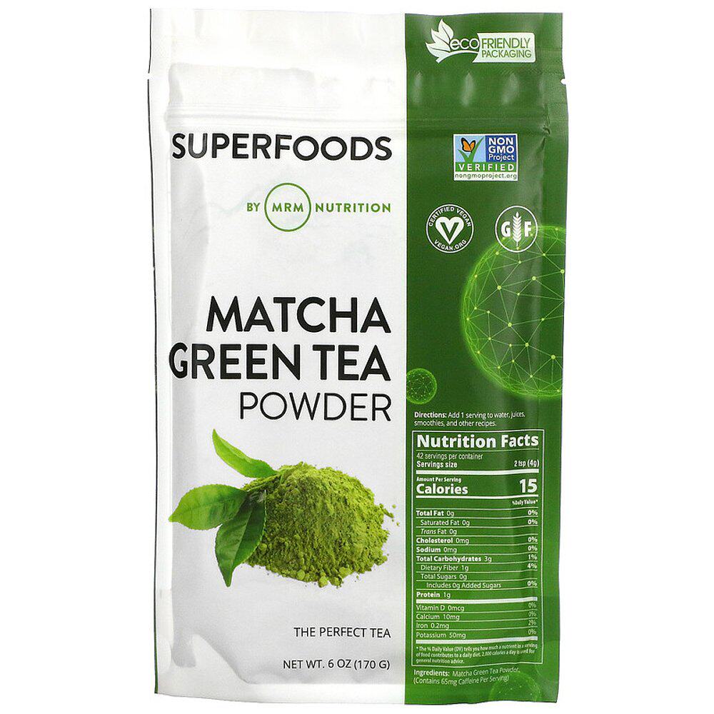 香港直邮MRMNutrition,抹茶绿茶粉,6盎司(170克)