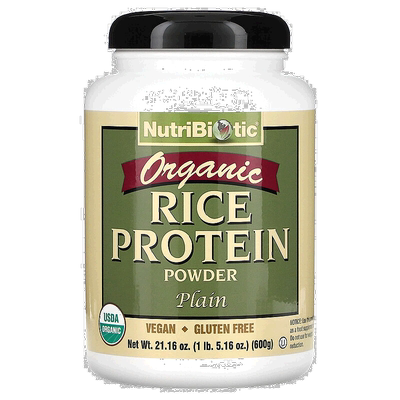 香港直发Nutribiotic有机大米蛋白质粉易吸收素食补充进口600g