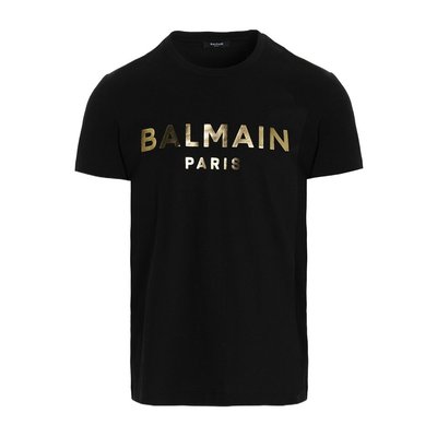 潮奢 Balmain 巴尔曼 男士 徽标短袖T恤 AH1EF000BB29
