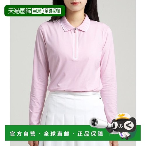 韩国直邮G/fore高尔夫外套粉色polo领设计感G4LC0K863-BLUSH