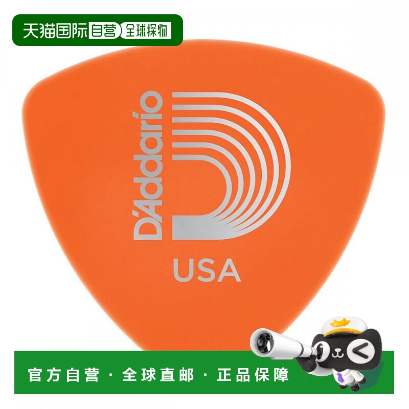 【日本直邮】达达里奥 吉他拨片0.60mm 饭团型 橙色25片装2DOR2-2