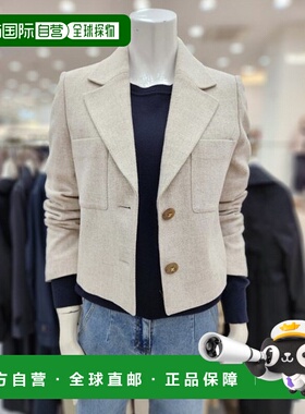 韩国直邮THE IZZAT 贴袋羊毛剪裁夹克 INAA0JK17外套