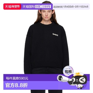1h可退 香港直邮潮奢 CARHARTT WIP 女士 黑色 Growth 针织衫 I03