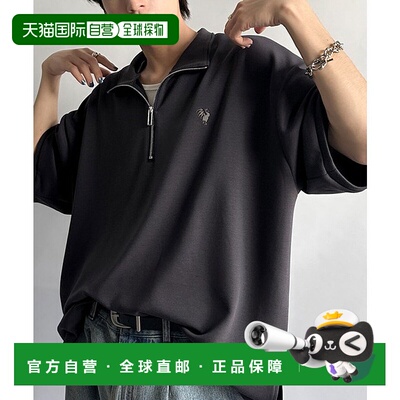 日本直邮Classical Elf 刺绣纸板材质拉链半袖T恤 [C04519EM01393