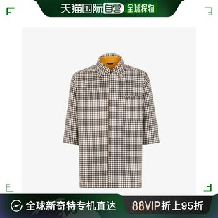 F1IHM 香港直邮FENDI 格纹衬衫 男士 FW1152 AL56