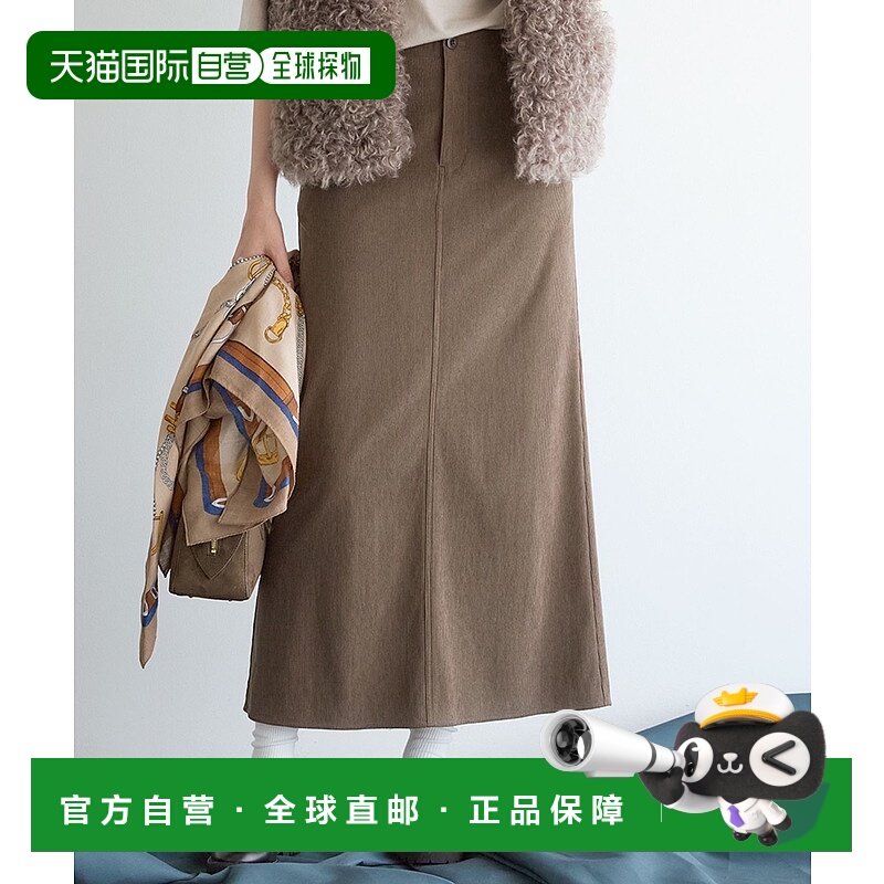 1h可退 日本直邮SLOW 女士 秋冬长季节可穿 柔软仿灯芯绒半鱼尾裙