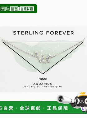 自营 sterling forever精致星座项链 - 银色-水瓶座 美国奥莱直发
