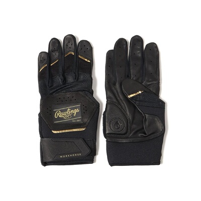 日本直邮Workhorse 双手用击球手套 黑色