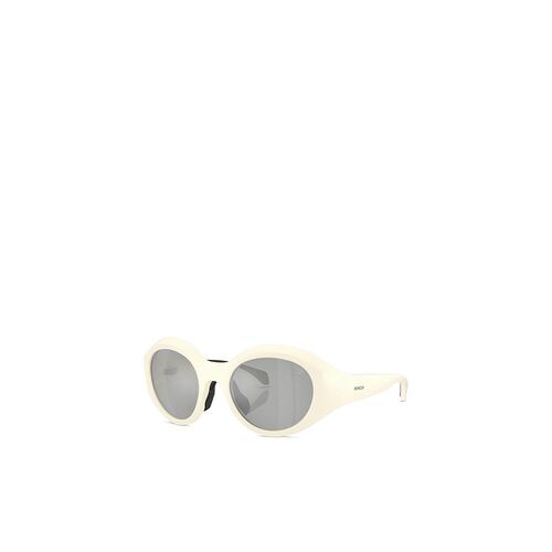 MONCLER 男士眼镜 ME800550028V AW2024 灰色 徽标太阳镜