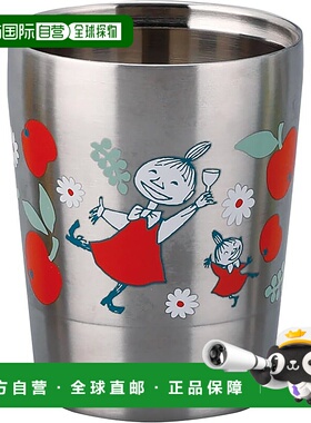 【日本直邮】Moomin 不锈钢双层玻璃杯 S (260ml) 山加 MM8102-86