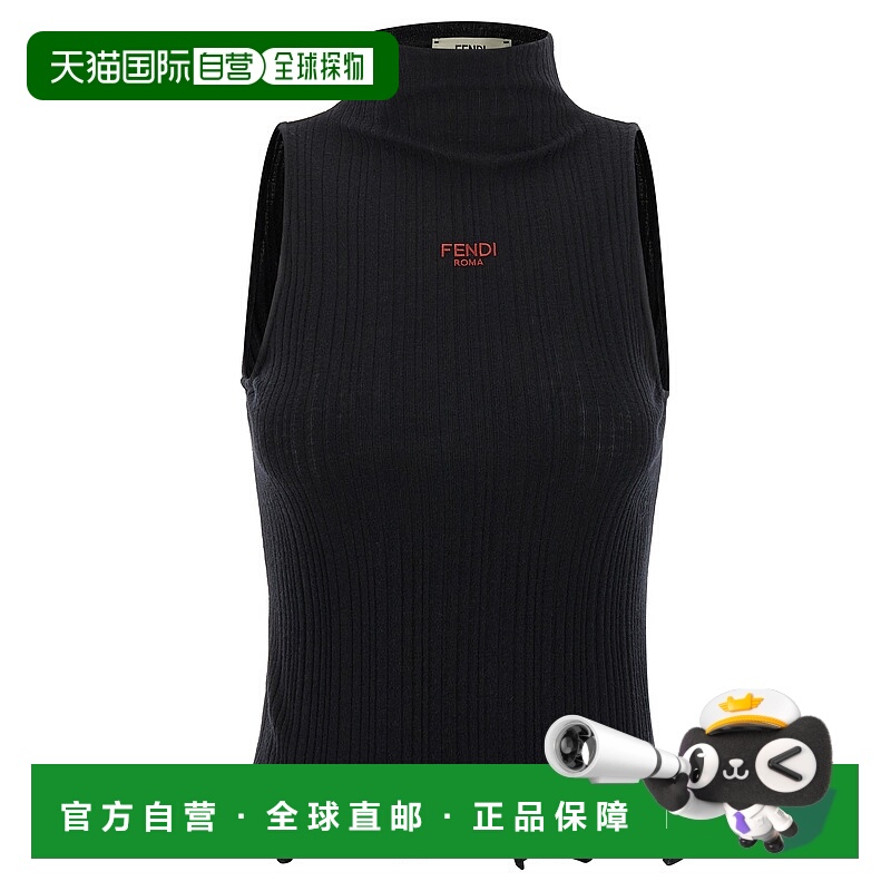 1h可退 香港直邮FENDI 女士马甲 FS9740AVFEF0GME AW2025 黑色