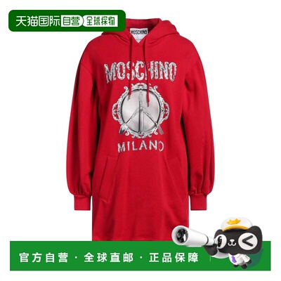 1h可退 香港直邮Moschino 莫斯奇诺 女士 短款连衣裙 red红色 舒