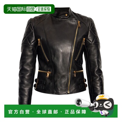 香港直邮Versace 长袖皮夹克 10205841A14855