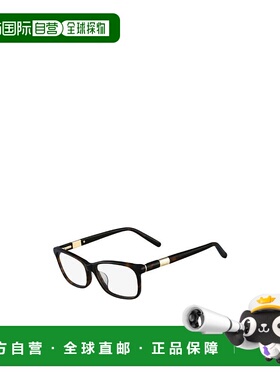 香港直邮CHLOÉ 女士眼镜 CE262821247219 AW2021 黑色 徽标平光镜