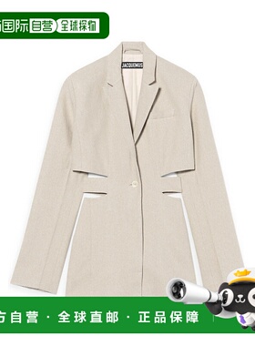 香港直邮Jacquemus 西装外套镂空迷你连衣裙 221DR016-1029亚麻