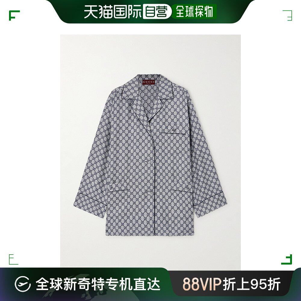 自营潮奢 gucci 古驰 女士 衬衫 788926zanrp真丝睡衣