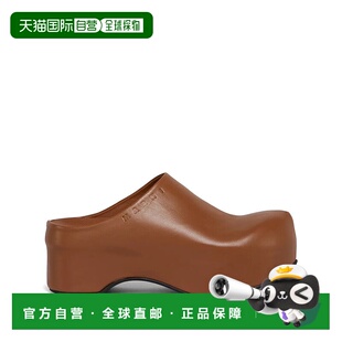 咖啡色 香港直邮MARNI AW2025 SBMS00970400M81 SABOT 女士拖鞋
