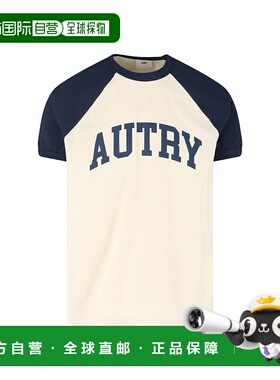 1h可退 香港直邮AUTRY 男士 and Polos T恤白色T恤 TSPML5CC