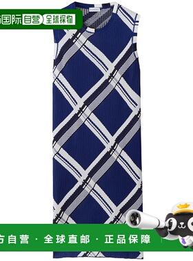 1h可退 香港直邮Burberry 巴宝莉 女士 格紋羅紋無袖連身裙 80872