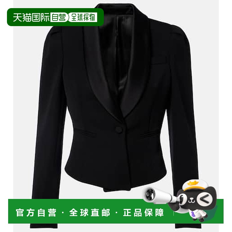 香港直邮mcqueen 亚历山大 麦昆 女士 短款羊毛西装外套