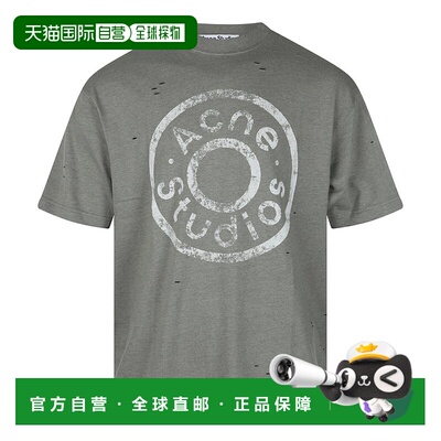 1h可退 Acne Studios 艾克妮 男士 徽标圆领T恤 CL0294