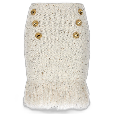 香港直邮BALMAIN 女士半身裙包臀裙 CF1LB049KF46GAD