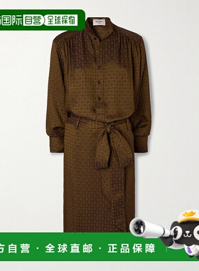 1h可退 香港直邮潮奢 Saint Laurent 圣罗兰 女士 长袖连衣裙 824