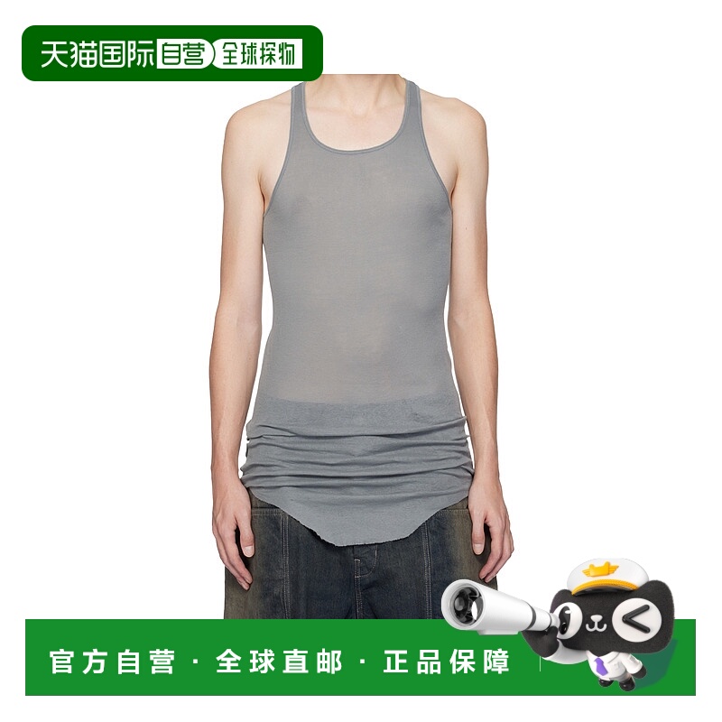 香港直邮RICK OWENS 男士T恤 RU02E1150MR06 AW2025 灰色 Concord