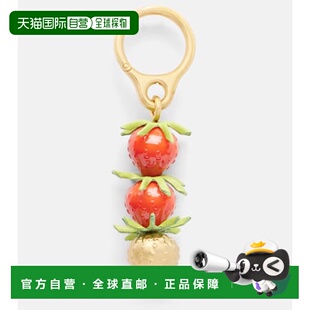 1h可退 香港直邮潮奢 LOEWE 罗意威 女士 草莓红吊饰包袋配件