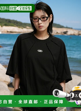 韩国直邮GOTTER GALLERY 公用T恤 24SSTP07BK SYMBOL EDGE-CUT T-