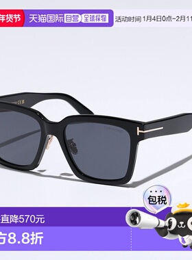 日本直邮TOM FORD TF1160-K F女士惠灵顿风格方形全框太阳镜金属L