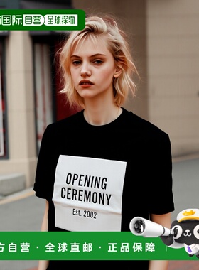 自营 opening ceremony开幕式黑色OC标志T恤-黑色 美国奥莱直发