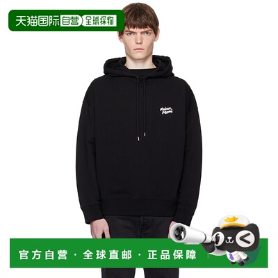 1h可退 香港直邮潮奢 MAISON KITSUNE 男士 黑色 Handwriting Ove